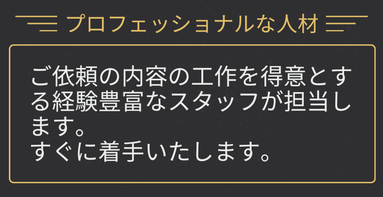 特殊工作のプロ
